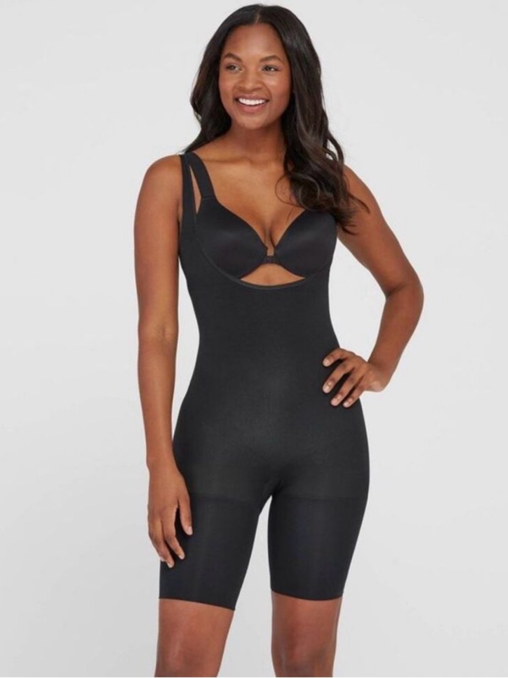 NWT Assets By Spanx Black High-Waist Shapewear Bodysuit Size 1X
